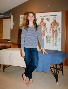 Photo of Jen Hamley in studio.